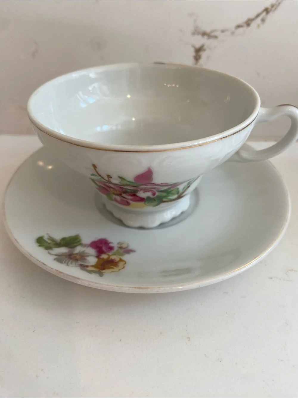 Vintage Japanese Tea Cups And Saucer Set Of (2) 1960’s (read)